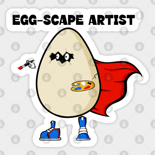 Eggscape Artist Sticker by Art by Nabes